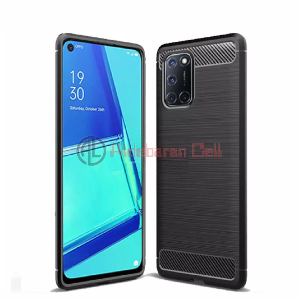 Softcase Slimfit Carbon Oppo A92 Case Ipaky Oppo A92 2020