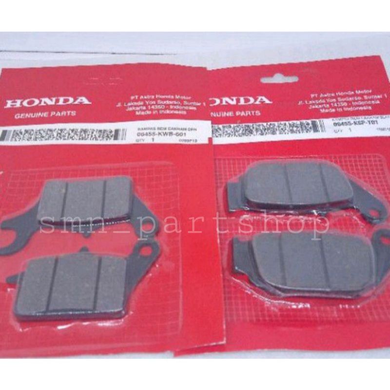 Kampas Rem Satu Set Depan Belakang Honda Sonic Supra GTR