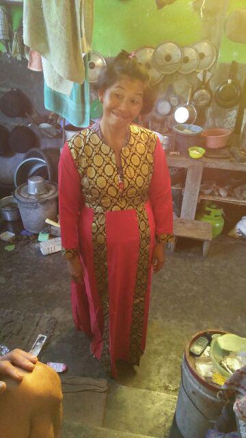 Batik Couple Keluarga Saraswati / Batik Prada / Katun Halus / Hrb026 / Familly Happy / Gamis/ Anak..