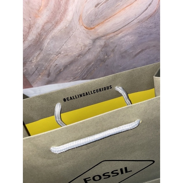 Paper Bag Fossil Original Muat Box Jam Dan Box Dompet