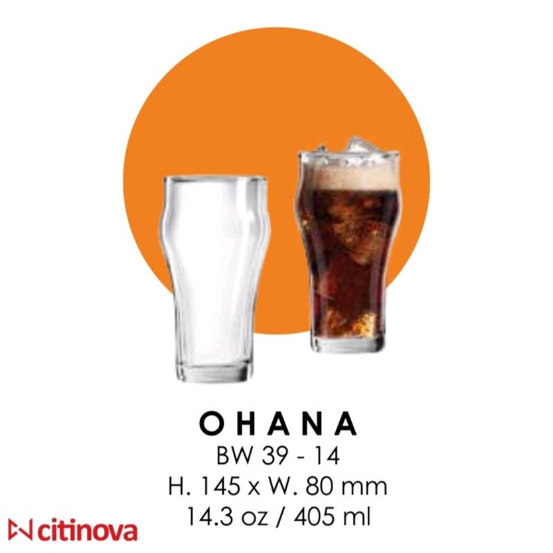 GELAS KACA OHANA CITINOVA gelas kaca COCA COLA gelas kaca BEER GELAS KACA WINE GELAS KACA JUS GELAS 