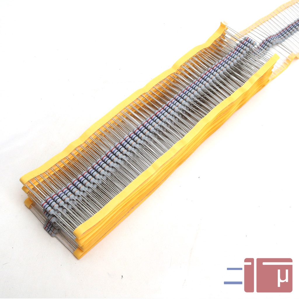 x10 Resistor 27R 27 Ohm 1W Metal Oxide 5% Taiwan Kaki Tembaga