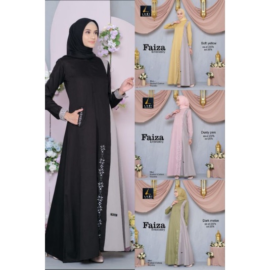 Gamis lubi faiza embrodery