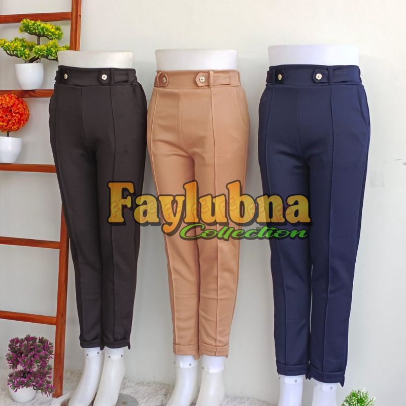 CELANA ANAK TANGGUNG LUNA SCUBA GESPER 14-17 TAHUN/BAGY PANT GESPER/FASHION WANITA TERBARU