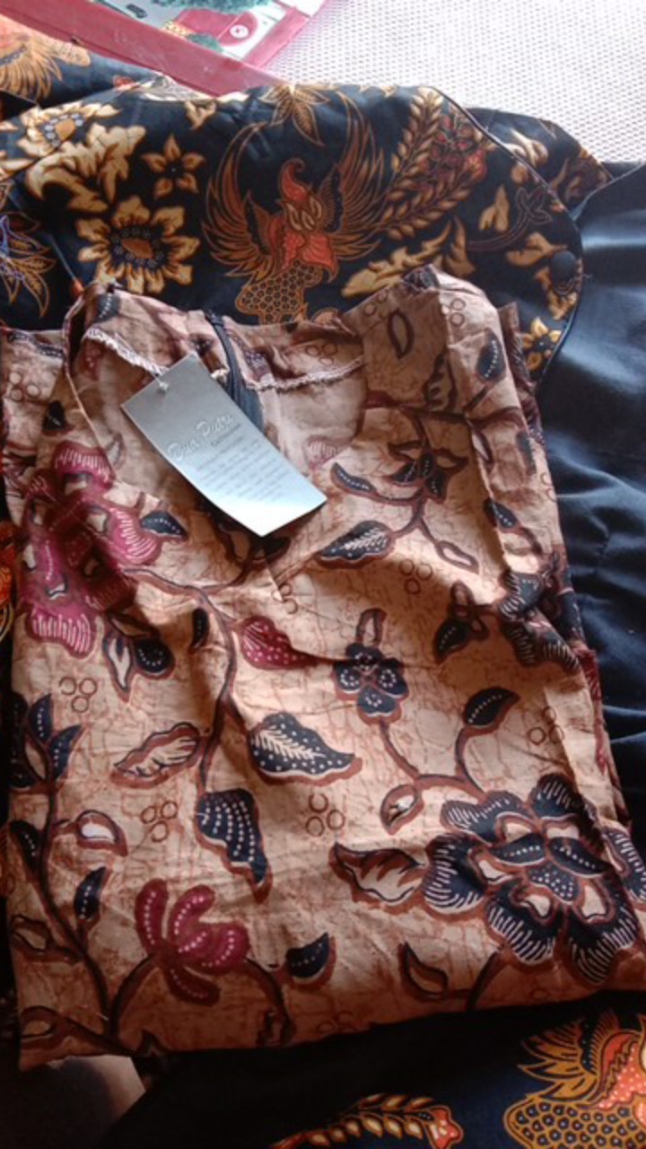Atasan Batik Wanita Dolby Dolbi Dobby Doby Tenun Sutra Tulis Halus Katun Atbm Baron ,sarombit