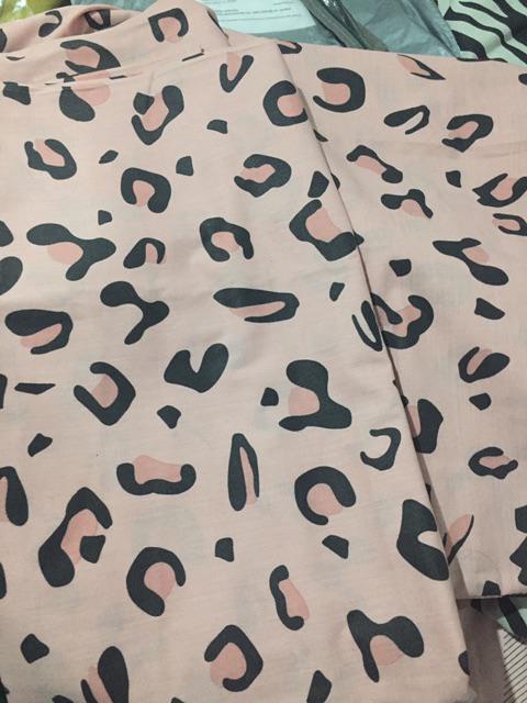 Sprei Magenta Leopard Pink