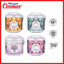 RICE COOKER COSMOS 1.8LT 3IN1 CRJ 323S PENANAK DAN PENGHANGAT NASI MEJIKOM MASAK NASI MAGIC COM