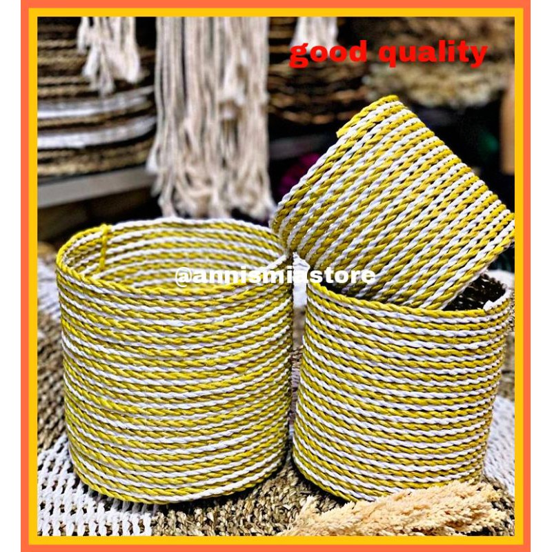 KERANJANG ANYAMAN COVER POT ANYAMAN KERANJANG HAMPERS MURAH PANDAN LAUT SEAGRASS