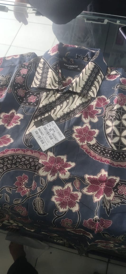 Maginot Kemeja Batik Pria Sadewa-ss Lengan Pendek