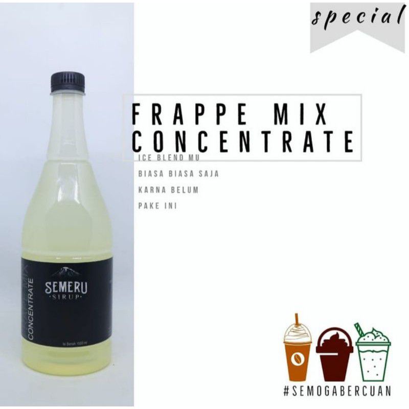 

Sirup FRAPPE MIX CONCENTRATE 1.000ml /Semeru /Murah /Enak /Terlaris /Syrup