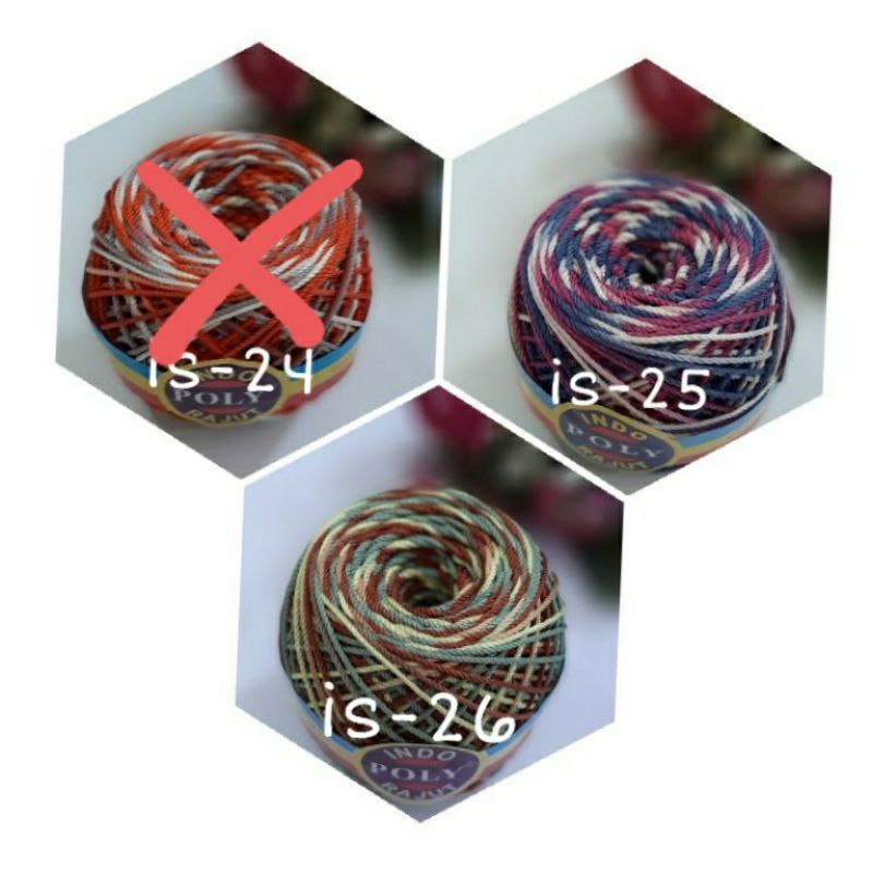 Benang Rajut polyster sembur