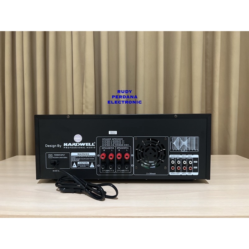 AMPLIFIER POWER AUDIO KARAOKE BLUETOOTH 750 WATT HARDWELL RV-3000