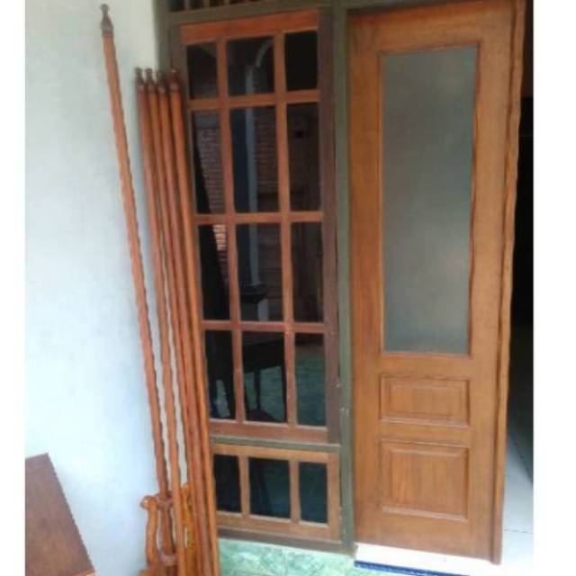 tiang bendera kayu ,ongkir pake jne truck