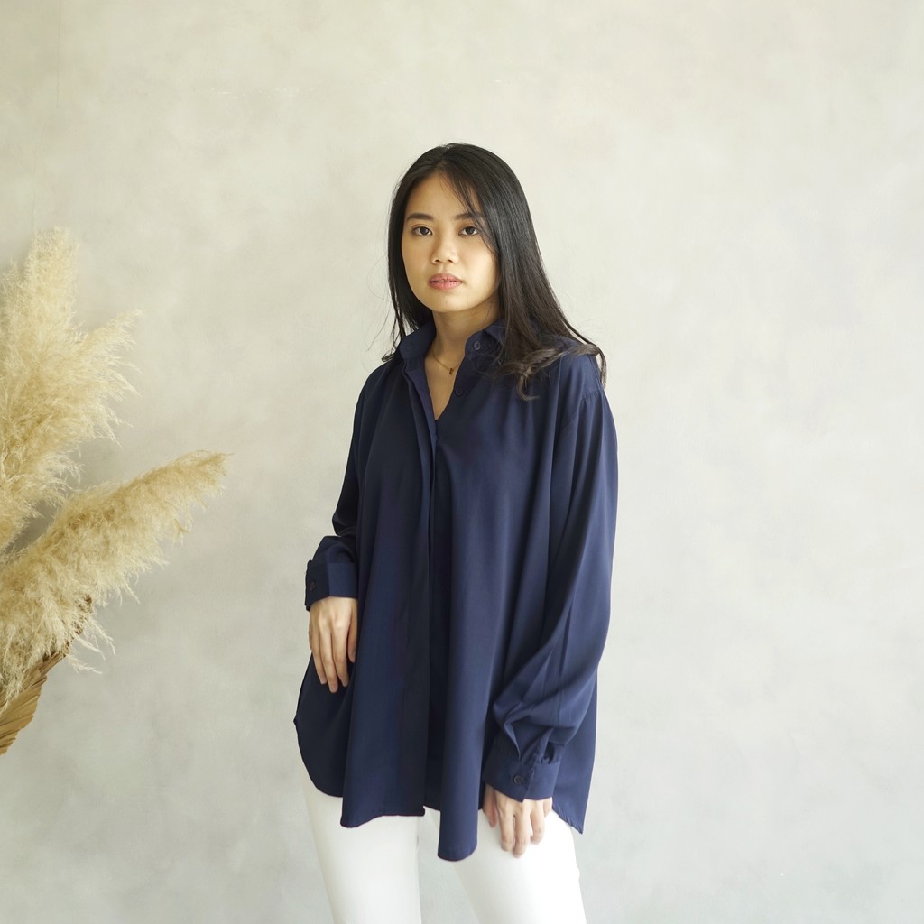 KANIA  Loose Shirt - Kemeja Wanita Polos | MARU-7
