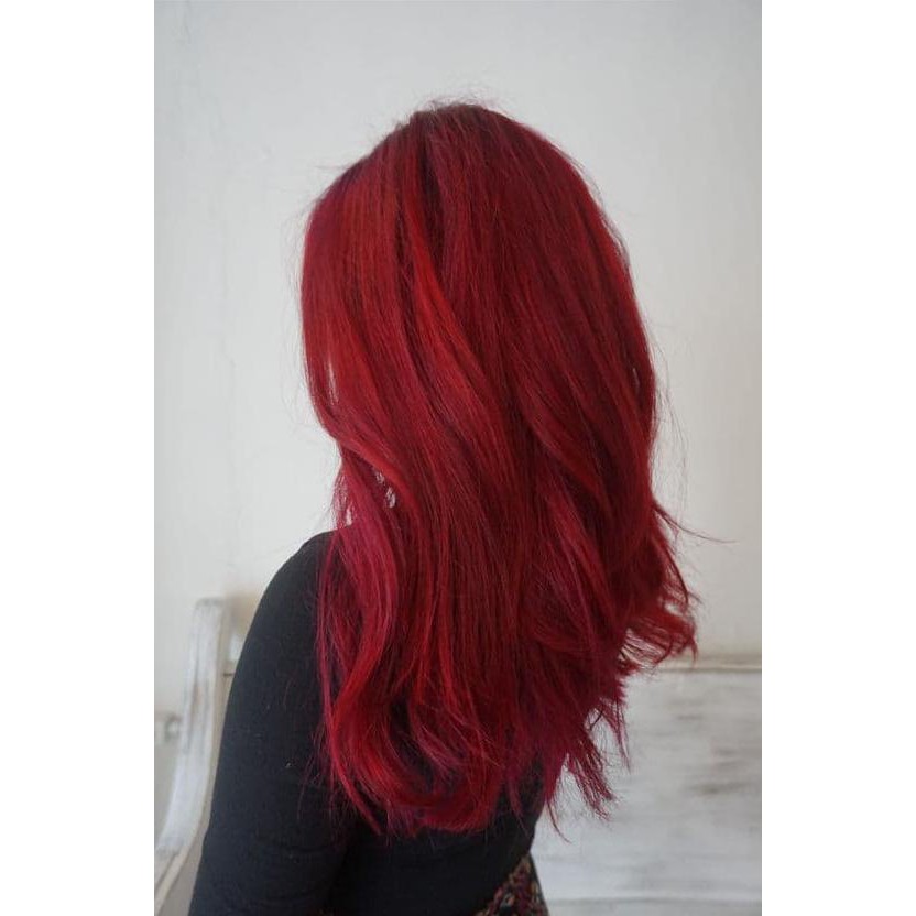  cat  rambut  warna  merah marun Teknoid