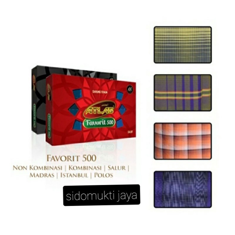 SARUNG ATLAS FAVORIT KOMBINASI