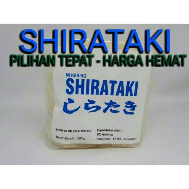 Dry Shirataki - Mie Kering Shirataki low carb 250gr keto friendly