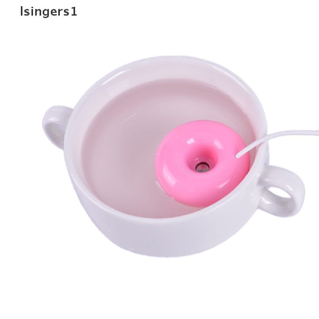 (lsingers1) 1pc Humidifier / Purifier / Diffuser Aroma Terapi Mini Portable USB Bentuk Donat