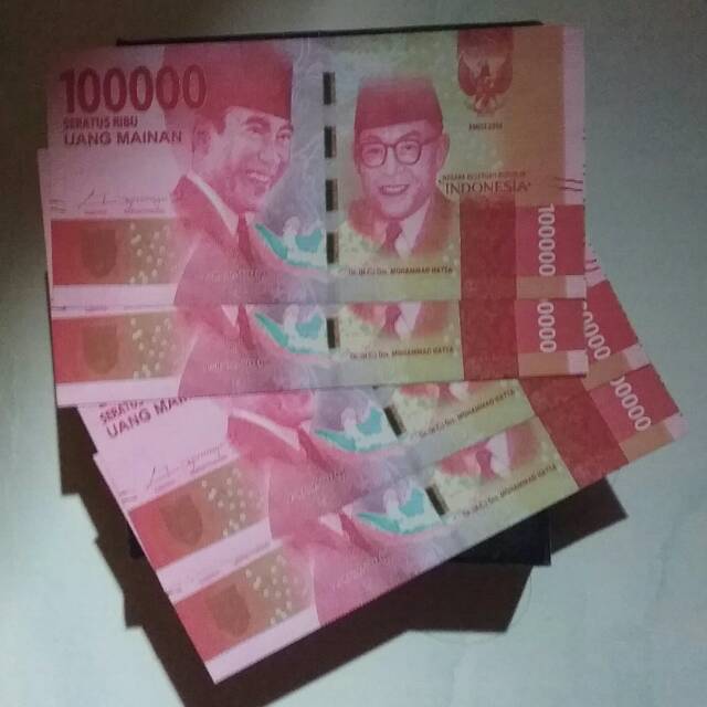 Uang Kertas Uang Mainan 100rb 50rb 20rb 10rb 5rb 2rb 1rb Shopee Indonesia