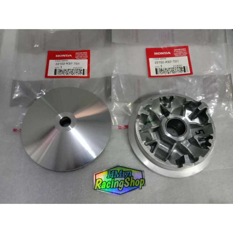 rumah roller bubut custom pulley racing pcx 150 , adv150  13,5 13,8 kode K97 pnp bigpulley vario 125,vario 150  sudah kerok jalur roller