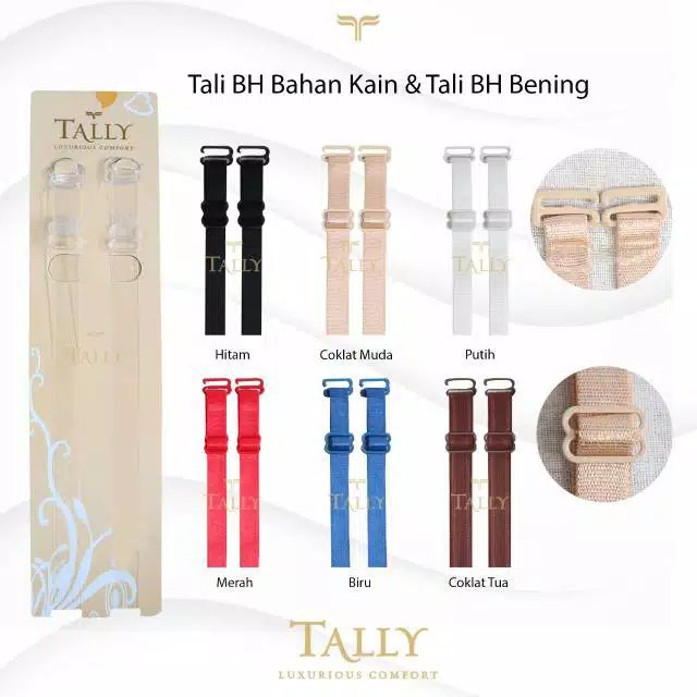 JH Tali Bra Bening Tali Bra Hitam Tali Bra Putih Tali Bra Cream Tally Termurah