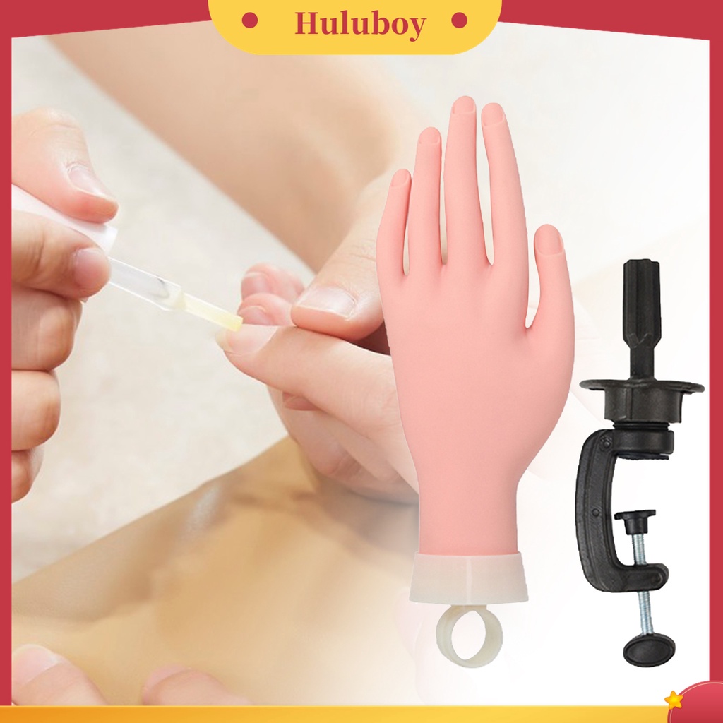 Huluboy Huluboy♡ Fl-147a Model Tangan Kiri Imitasi Bahan ABS Untuk Latihan Manicure Pemula