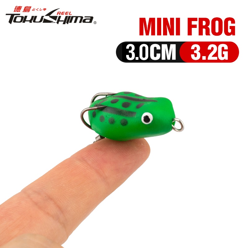 1 Pc Umpan Pancing Soft Bait Bentuk Katak Ukuran 3cm / 3.2g Dengan 8 Warna