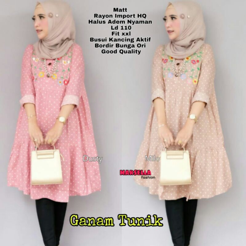 Tunik Muslim Rayon Ganam