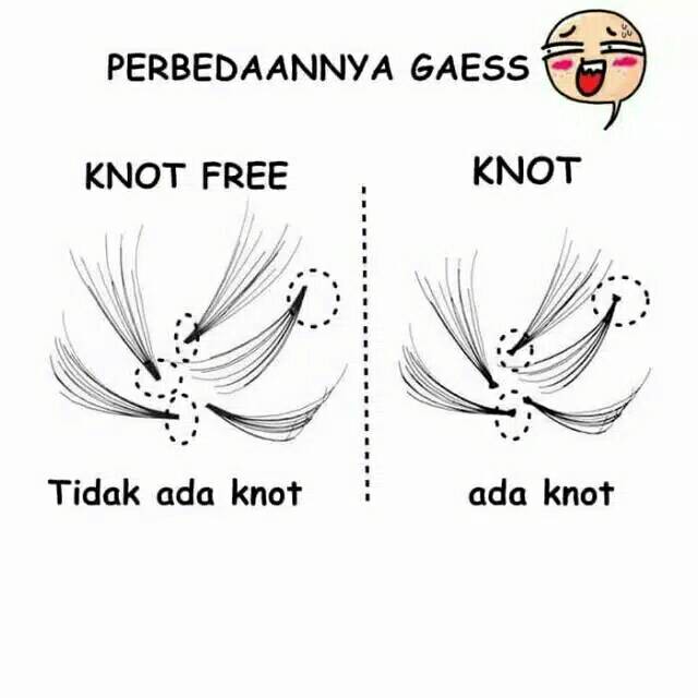 Bulu mata tanam knot free murah kualitas exspor