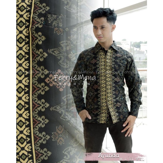 Kemeja Lengan Panjang Batik Kondangan MOTIF AYUNDA by tokozahra27