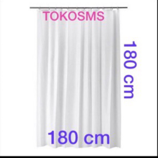 Shower curtain 180 cm tirai kamar mandi gorden shower box