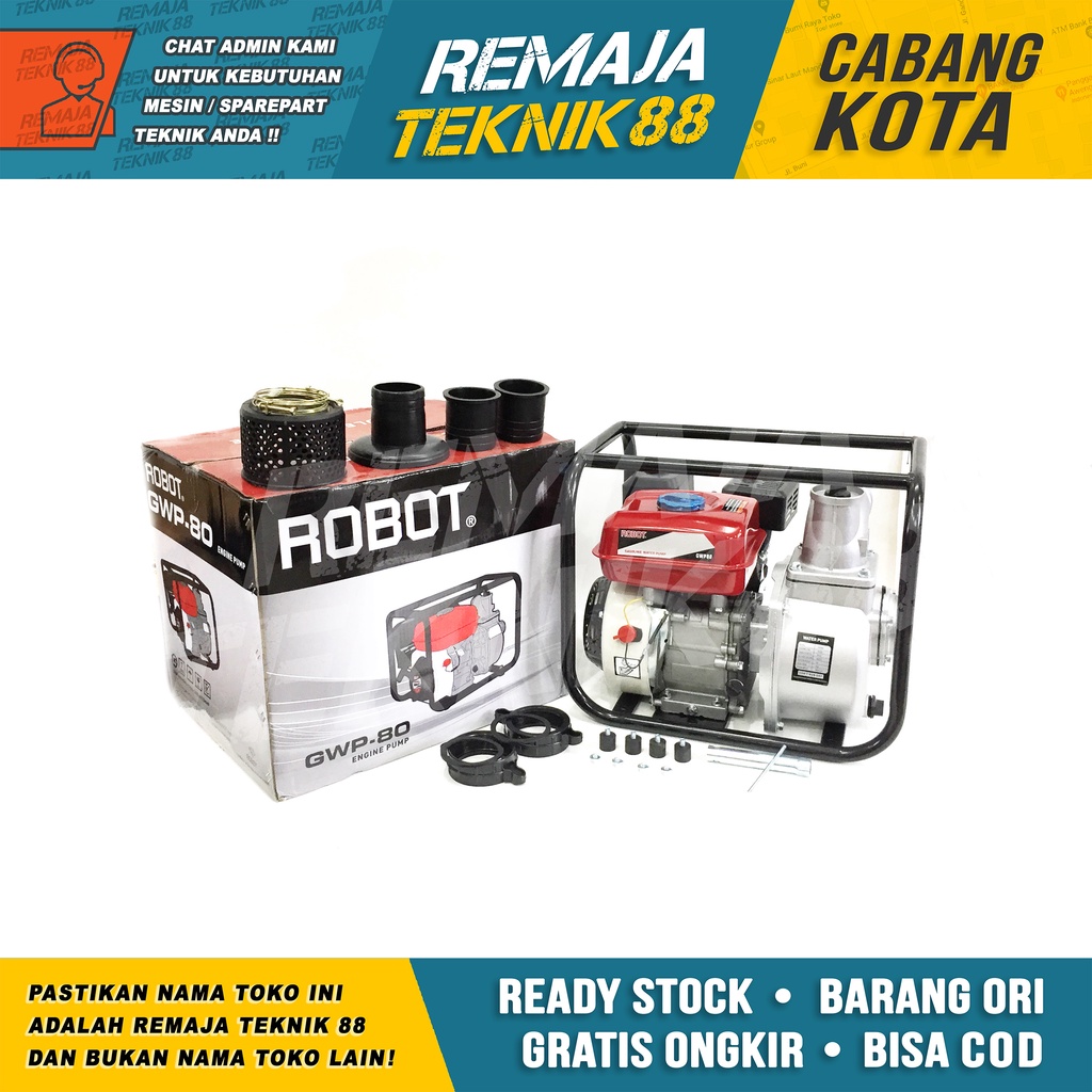 POMPA AIR IRIGASI SAWAH SMARTENGINE / POMPA ALKON 3" / ROBOT GWP 80
