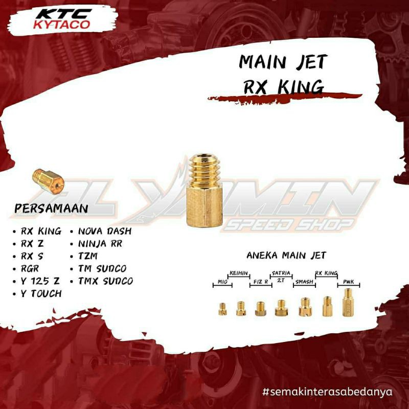 Main Jet Rx King - Ninja RR KTC KYTACO