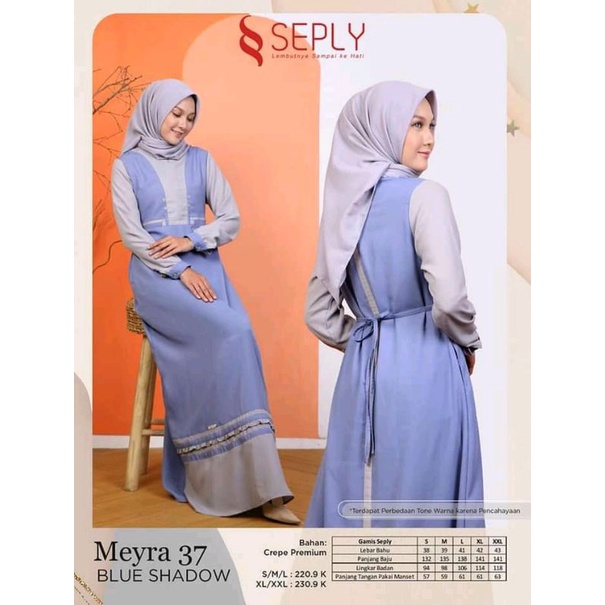 Gamis Seply terbaru Meyra 37 Gamis muslim