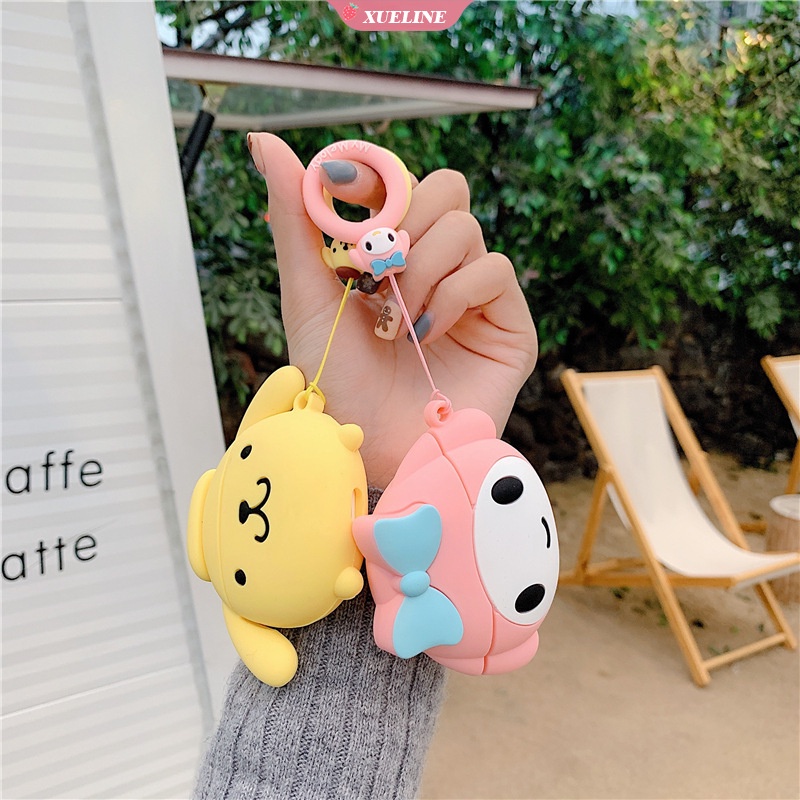 Soft Case Silikon Earphone Bluetooth Motif Sanrio Cullomi Pom Purin Untuk AirPods 1 2 3 pro