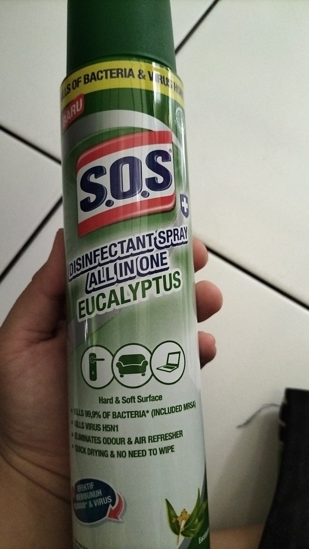 Sos Disinfectant Spray All In One Eucalyptus 250ml
