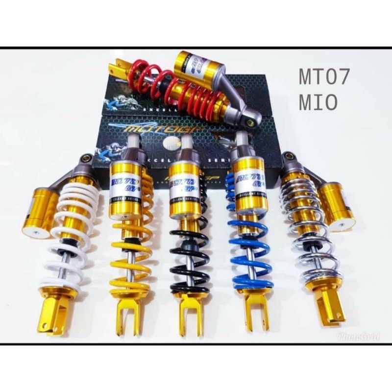 shockbreaker belakang tabung atas tabung gold matic uk 310mm - 330mm Universal motor matik mio, fino, beat, vario, scoopy, spacy,genio, xeon, soul gt, mio j, m3 z sporty,x-rider smile beat fi vario 110 vario 150 125 esp karbu fast bikes ktc shock sok shok