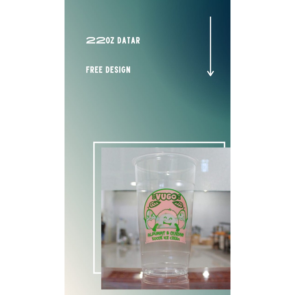 

PLASTIK CUP 22OZ SABLON - SABLON KEKINIAN MURAH