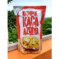 Keripik Kaca Azqiya Pedas Daun Jeruk Renyah &amp; Bumbu Tebal 125g