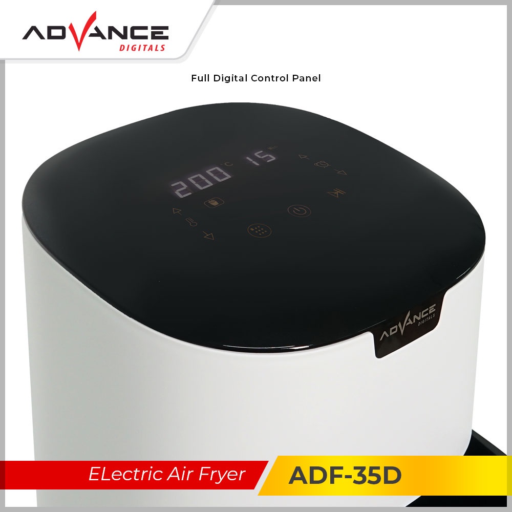 ADVANCE Electric Air Fryer 3.5L 600 Watt Touch Control Penggorengan Udara ADF-35D