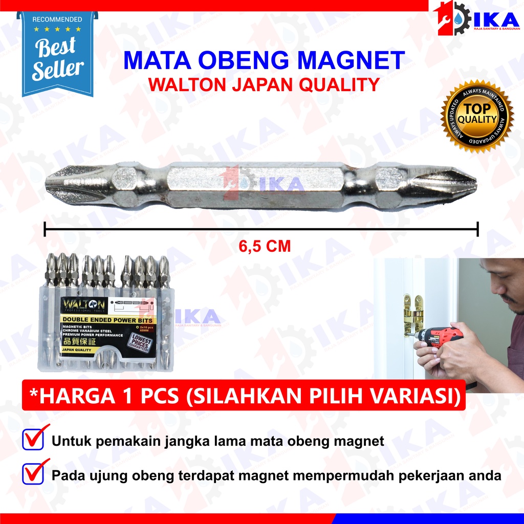 MATA OBENG BOR MAGNETIC DRILL (HELMER SUPER PLUS ++ ) 2 SISI DIPAKAI BOLAK BALIK GERMAN QUALITY KUAT