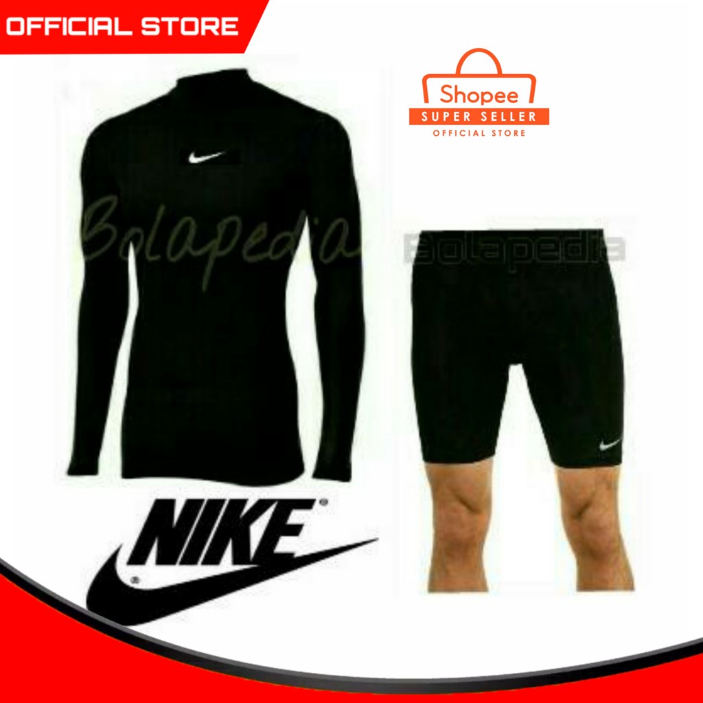 PAKET KAOS LENGAN PANJANG & CELANA PENDEK MANSET PRIA FUTSAL FITNESS