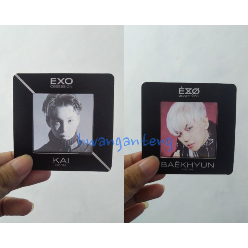 Photoslide BAEKHYUN X-EXO VER KAI EXO VER OBSESSION PC PHOTOCARD