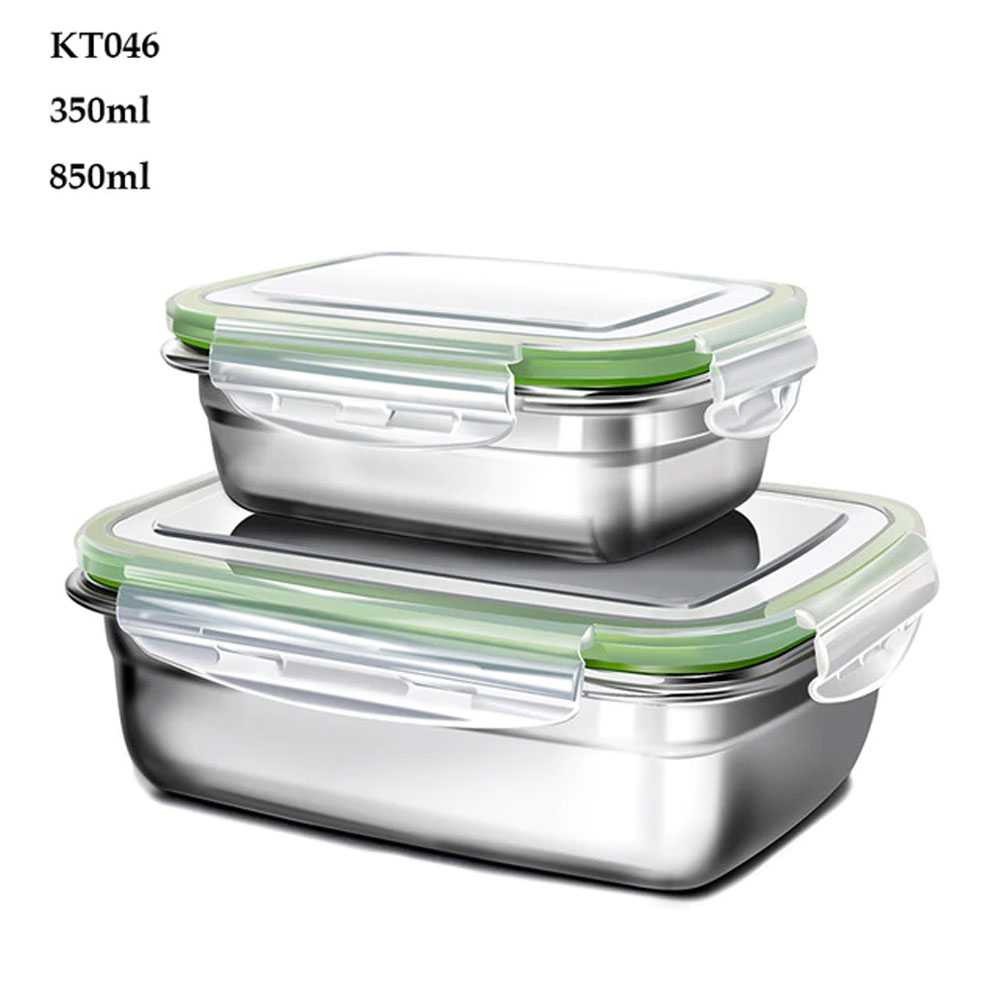 š469š Kotak Makan Bento Lunch Box Stainless Steel Kotak Bekal Makanan Anak Sekolah Murah