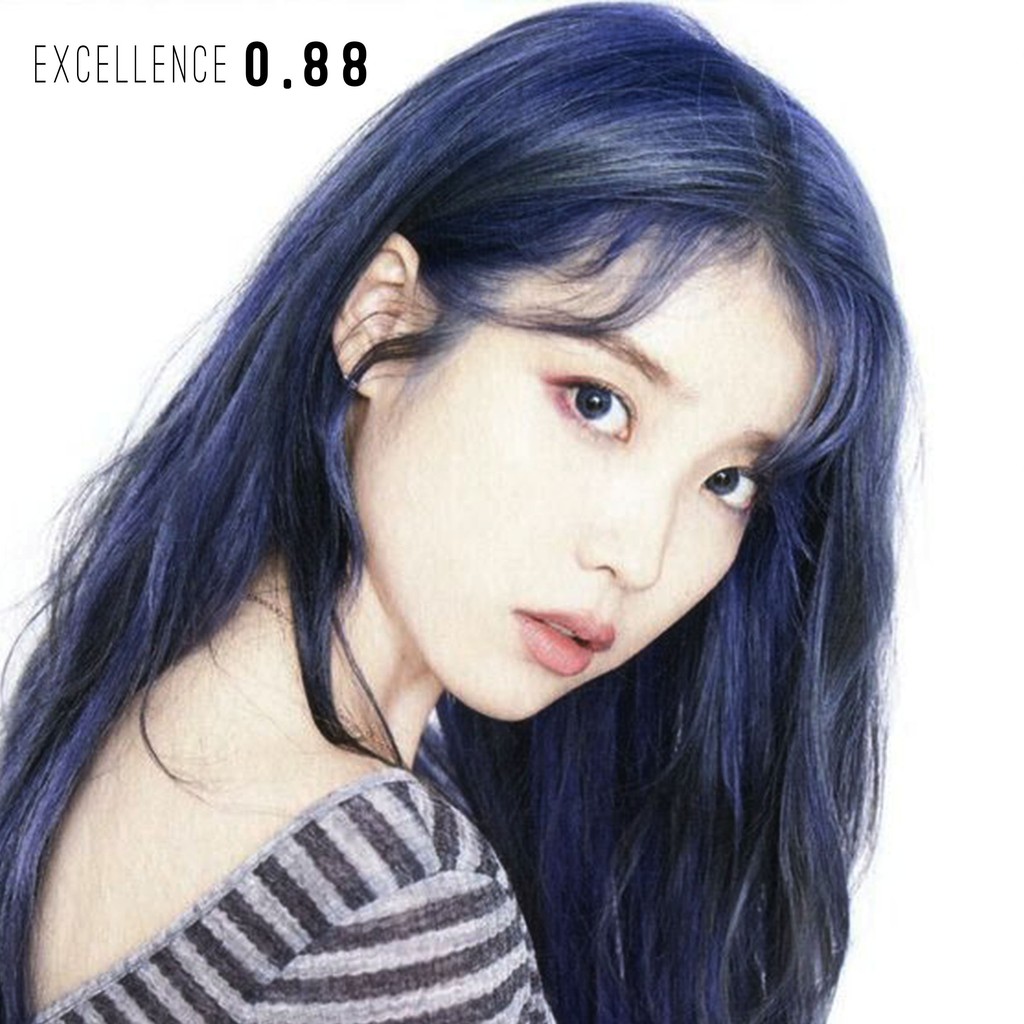EXCELLENCE 0 88 hair color cream cat  rambut  biru  blue 