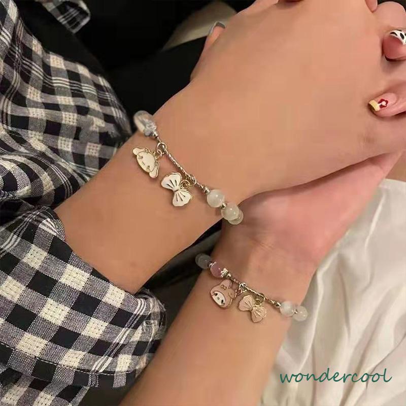 Melody Cinnamon Dog Opal Gelang Lucu Sederhana Gelang Hadiah Pacar-Won