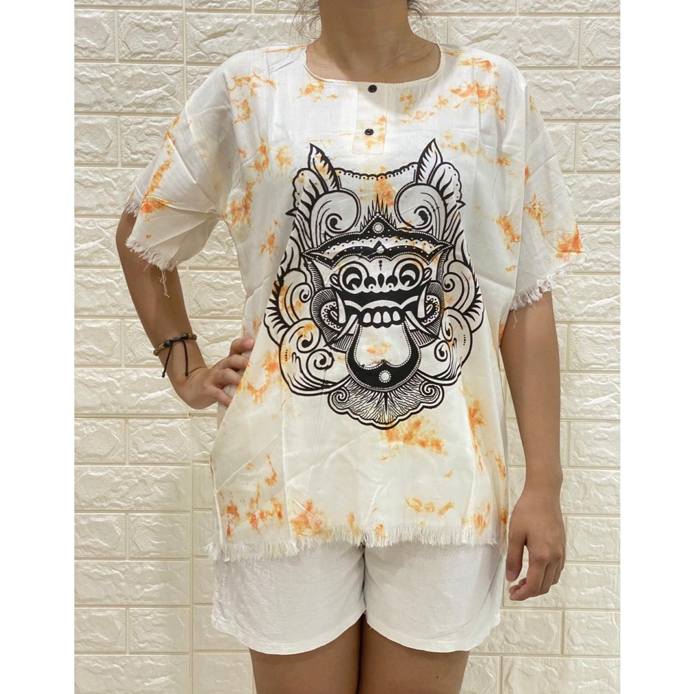 BAJU BARONG DASAR PUTIH ACAK ALL SZ