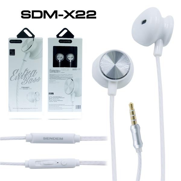 Earphone SENDEM X22 high sound quality in-ear ExtraBass Stereo Sound