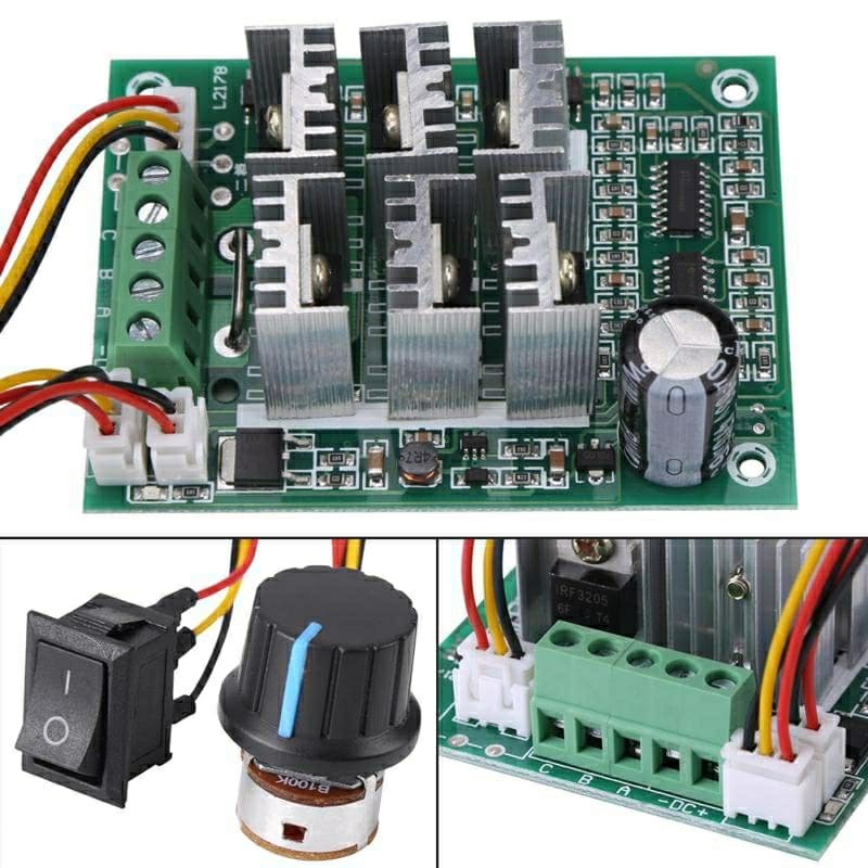 Speed Controller BLDC Brushless Reversible Speed Control 12-36V 15A 180W