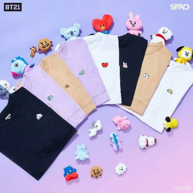 [HANDCARRY KOREA] BT21xSPAO Pocket-Short-Sleve T-Shirt